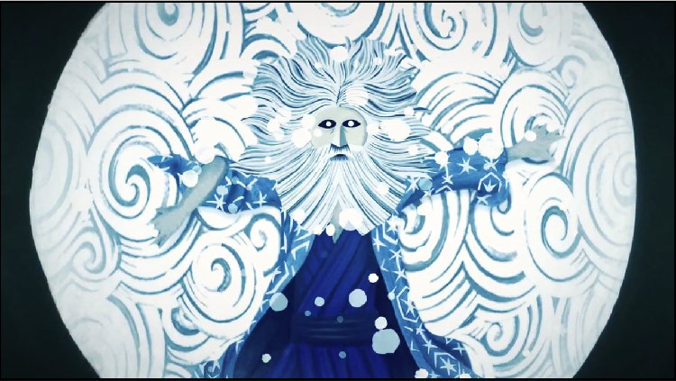 空の上の雪かき